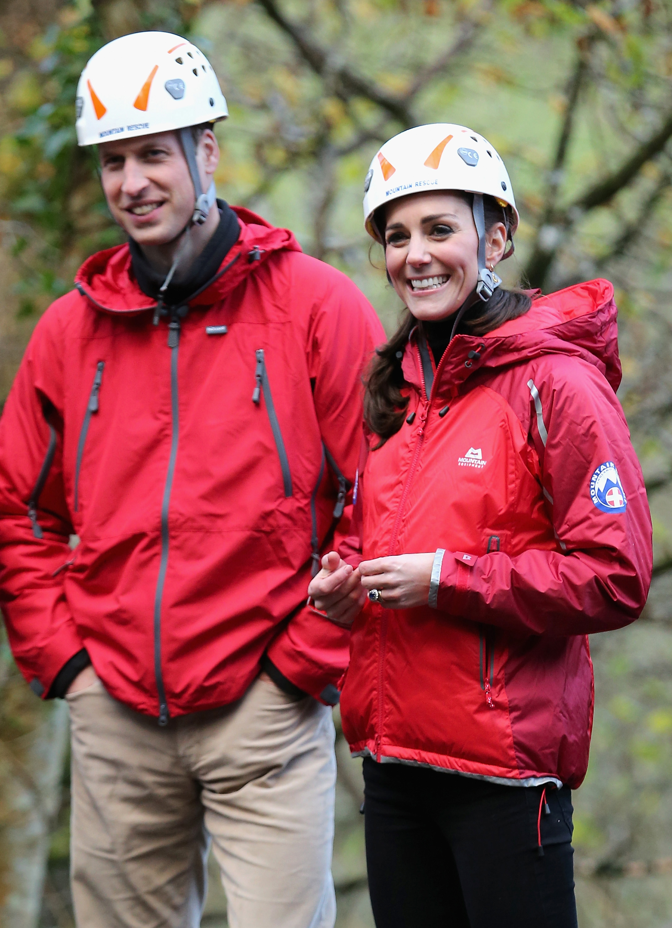The Duke and Duchess of Cambridge go climbing and abseiling as they visit the Towers Residential Outdoor Education Centre, Capel Curig, Wales, UK, on the 20th November 2015Picture by Chris Jackson/WPA PoolPictured: Duke of Cambridge, Prince William