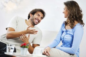 couple talking