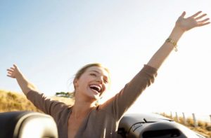 woman happy