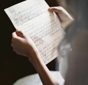 handwritten letter