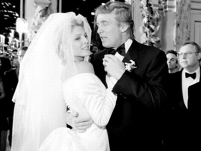 Ο γάμος με την Marla Maples