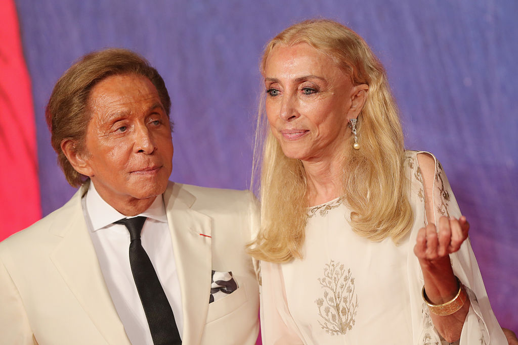 VENICE, ITALY - SEPTEMBER 02:  Valentino Garavani and Franca Sozzani  attends the premiere of 'Franca: Chaos And Creation' during the 73rd Venice Film Festival at Sala Giardino on September 2, 2016 in Venice, Italy.  (Photo by Vittorio Zunino Celotto/Getty Images)