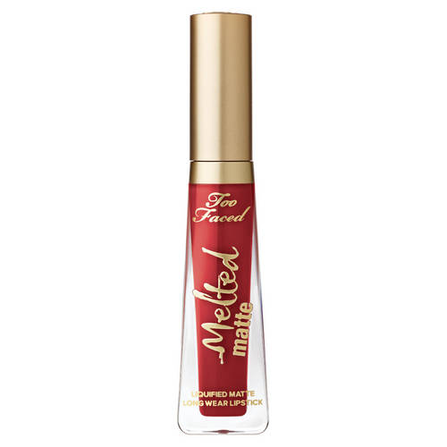 too faced melted matte kokkino, lady balls