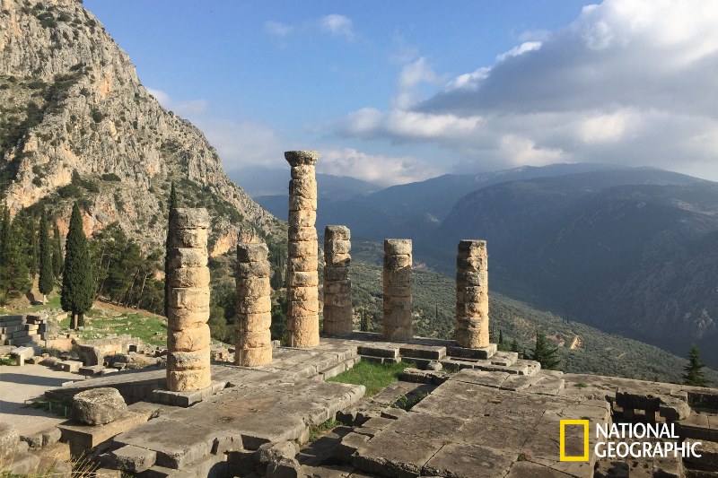 DELPHI, GREECE - A view from Delphi, home to the oracle of Apollo.  (photo credit: NGT/Jonathan Meyer)