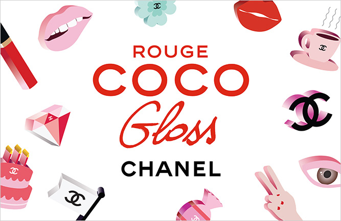 rouge coco gloss chanel stickers