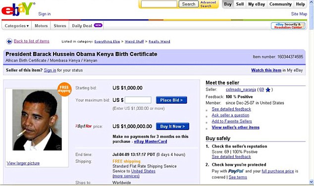 certificate ebay