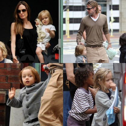 Brad-Pitt-Angelina-Jolie-Pictures-Kids-Seeing-Smurfs